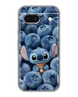 Чехол для Google Pixel 8A с картинкой «Стич и голубика»