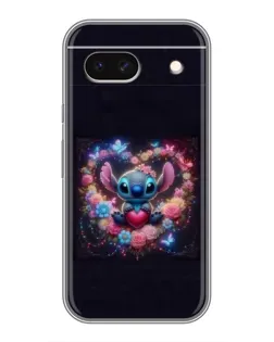 Чехол для Google Pixel 8A с картинкой «Stitch в цветах»