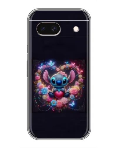 Чохол для Google Pixel 8A з картинкою «Stitch у квітах»