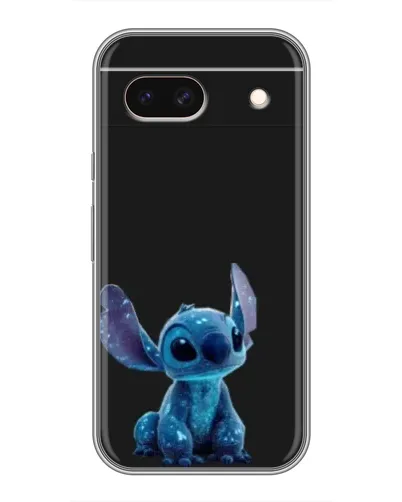 Чехол для Google Pixel 8A с картинкой «Стич на черном»