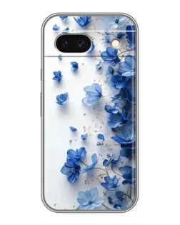 Чохол для Google Pixel 8A з картинкою «Блакитний квітковий каскад»