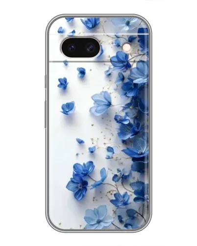 Чохол для Google Pixel 8A з картинкою «Блакитний квітковий каскад»