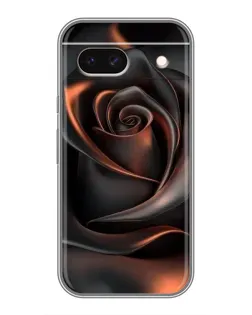 Чохол для Google Pixel 8A з картинкою «Шовкова чорна троянда»