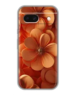 Чохол для Google Pixel 8A з картинкою «Помаранчева макро квітка»