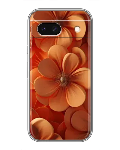 Чохол для Google Pixel 8A з картинкою «Помаранчева макро квітка»