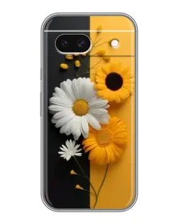 Чохол для Google Pixel 8A з картинкою «Соняшник та ромашка»