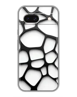 Чохол для Google Pixel 8A з картинкою «Біла об'ємна сітка»