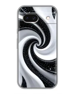 Чохол для Google Pixel 8A з картинкою «Чорно-біла спіраль»