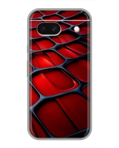 Чохол для Google Pixel 8A з картинкою «Червона глянцева сітка»