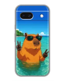 Чохол для Google Pixel 8A з картинкою «Морська капібара»