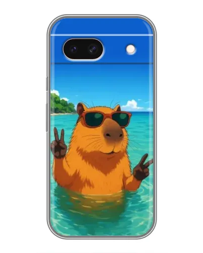 Чохол для Google Pixel 8A з картинкою «Морська капібара»