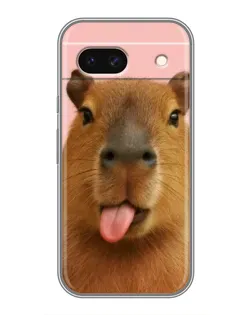 Чохол для Google Pixel 8A з картинкою «Капібара з язиком»
