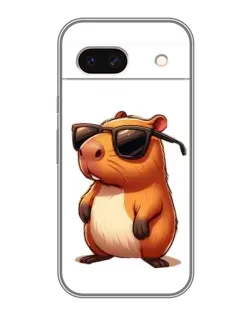 Чохол для Google Pixel 8A з картинкою «Капібара в окулярах»