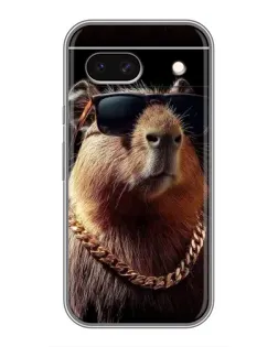 Чохол для Google Pixel 8A з картинкою «Капібара золотий ланцюг»