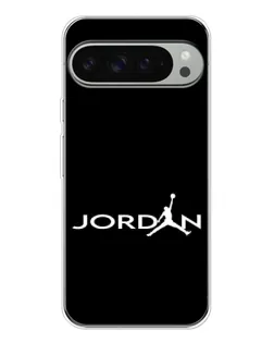 Чехол для Google Pixel 9 Pro XL с картинкой «Jordan White Logo»
