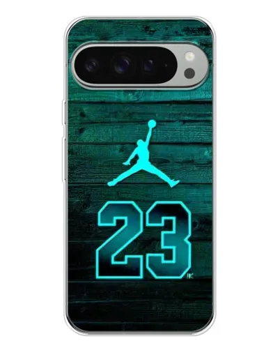 Чехол для Google Pixel 9 Pro XL с картинкой «Jordan Cyan 23»