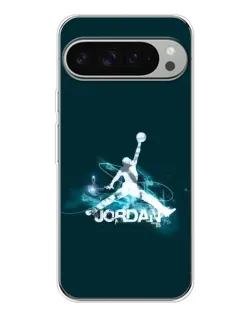 Чехол для Google Pixel 9 Pro XL с картинкой «Jordan Blue Fire»