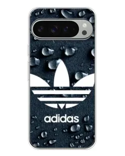 Чехол для Google Pixel 9 Pro XL с картинкой «Adidas Trefoil Blue»