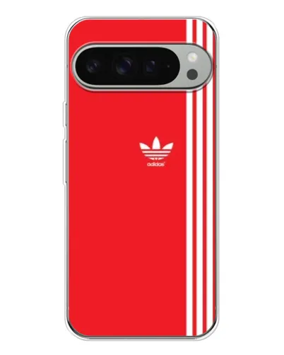 Чохол для Google Pixel 9 Pro XL з картинкою «Червоний мінімалізм Adidas»