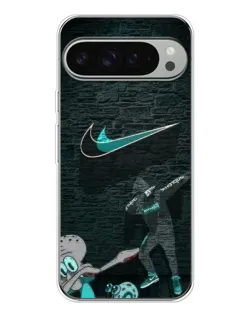 Чехол для Google Pixel 9 Pro XL с картинкой «Спортивный арт Nike»