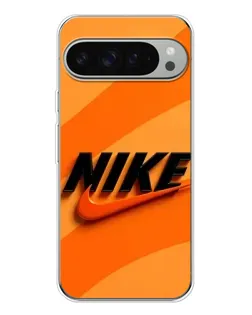 Чехол для Google Pixel 9 Pro XL с картинкой «Оранжевый драйв Nike»