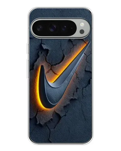 Чехол для Google Pixel 9 Pro XL с картинкой «Объемный логотип Найк»