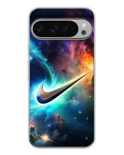 Чехол для Google Pixel 9 Pro XL с картинкой «Космический Nike Swoosh»