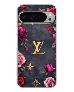 Чехол для Google Pixel 9 Pro XL с картинкой «Цветочный Louis Vuitton»