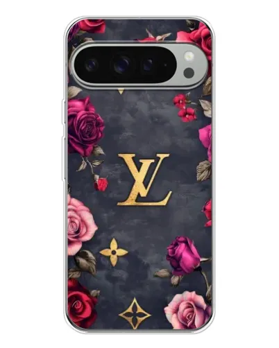Чохол для Google Pixel 9 Pro XL з картинкою «Квітковий Louis Vuitton»