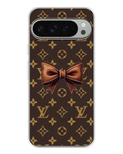 Чохол для Google Pixel 9 Pro XL з картинкою «LV з бантом»