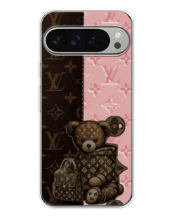 Чохол для Google Pixel 9 Pro XL з картинкою «Ведмедик у стилі LV»