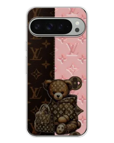 Чохол для Google Pixel 9 Pro XL з картинкою «Ведмедик у стилі LV»