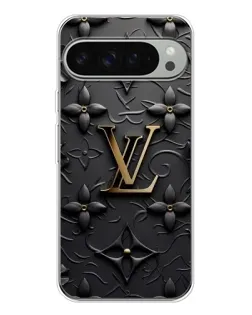 Чохол для Google Pixel 9 Pro XL з картинкою «Шкіряна текстура LV»