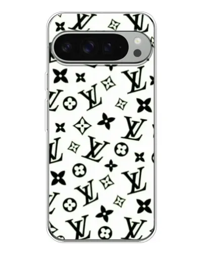 Чохол для Google Pixel 9 Pro XL з картинкою «Монохромний хаос LV»