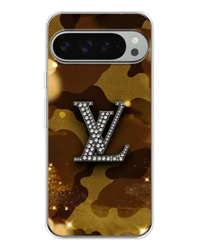 Чохол для Google Pixel 9 Pro XL з картинкою «Камуфляжний Louis Vuitton»