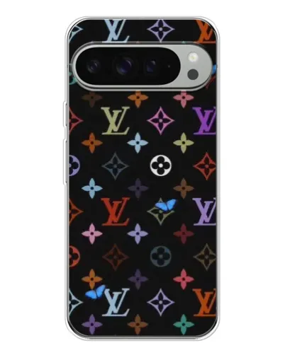 Чохол для Google Pixel 9 Pro XL з картинкою «Кольорова монограма LV»