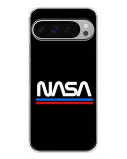 Чехол для Google Pixel 9 Pro XL с картинкой «NASA — классика Red Blue»