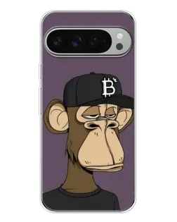 Чехол для Google Pixel 9 Pro XL с картинкой «Bored Ape в кепке»