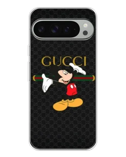 Чехол для Google Pixel 9 Pro XL с картинкой «Микки Маус Gucci»