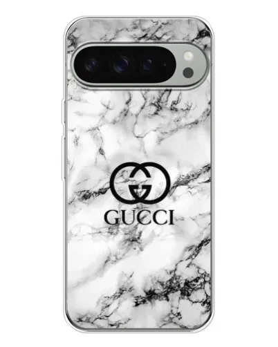 Чехол для Google Pixel 9 Pro XL с картинкой «Gucci — мраморный шик»