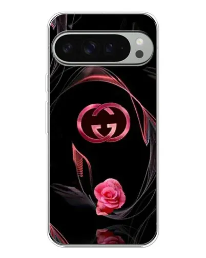 Чехол для Google Pixel 9 Pro XL с картинкой «Gucci — неоновая роза»