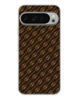 Чехол для Google Pixel 9 Pro XL с картинкой «Gucci — золотые диагонали»