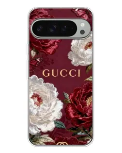 Чехол для Google Pixel 9 Pro XL с картинкой «Gucci — бордовые розы»
