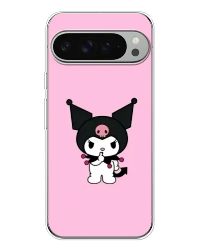 Чехол для Google Pixel 9 Pro XL с картинкой «Kuromi — розовая нежность»