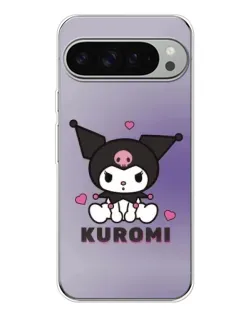 Чехол для Google Pixel 9 Pro XL с картинкой «Kuromi — фиолетовый арт»