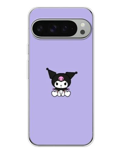 Чехол для Google Pixel 9 Pro XL с картинкой «Kuromi — фиолетовый минимализм»