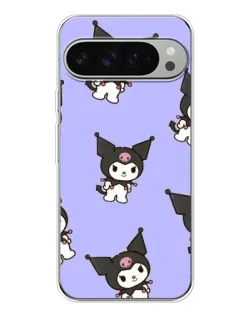 Чехол для Google Pixel 9 Pro XL с картинкой «Паттерн с Kuromi»