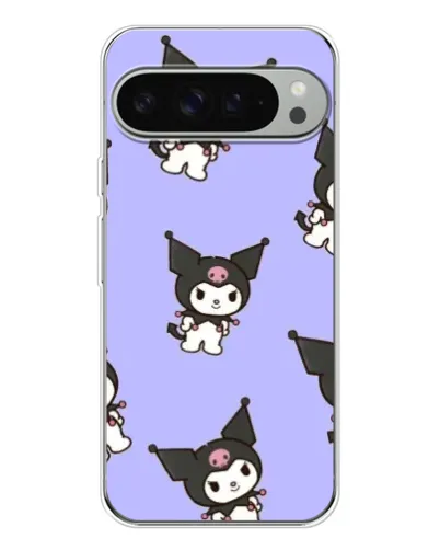 Чехол для Google Pixel 9 Pro XL с картинкой «Паттерн с Kuromi»