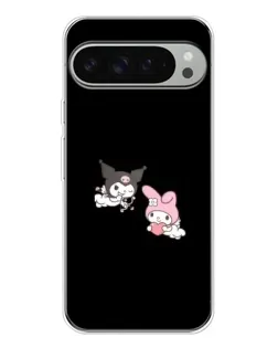 Чехол для Google Pixel 9 Pro XL с картинкой «My Melody и Kuromi»