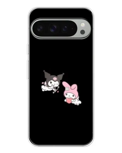 Чехол для Google Pixel 9 Pro XL с картинкой «My Melody и Kuromi»